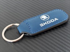 Skoda Keyring Blue New Octavia Fabia Superb Elroq Enyaq Kodiaq Kamiq Scala Karoq