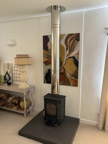Wood burner stove complete - stove,