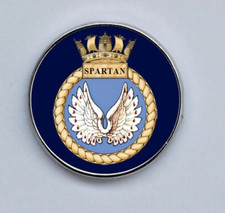 HMS Spartan Royal Navy RN Military Lapel Pin Badge 25mm