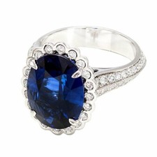 3ct Lab-Created Blue Sapphire
