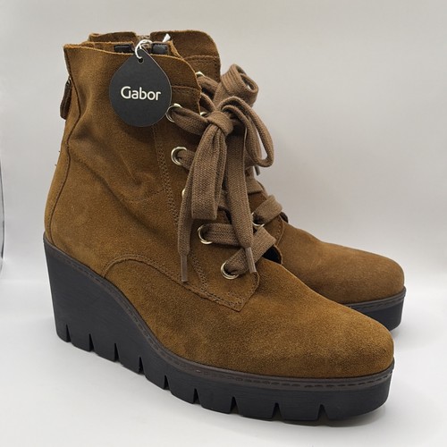Gabor brand new - wedged, brown