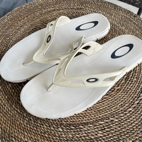 Oakley mens white sandals flip - mens,