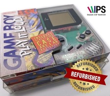 Nintendo Game Boy DMG-01 “Play It Loud” Clear IPS + 3 Games + Cert