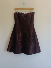 Authentic BHS red Bandeau Prom /Cocktail Short Dress Size 10