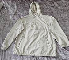 Whispering Smith Beige Stone Hooded Puilover Anorak Men's L (C4)