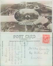 Blackpool views including Bispham and Norbreck M Miller Co 1937 postmark Cities