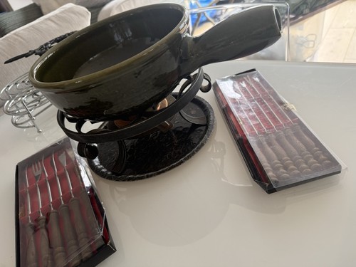 Vintage french fondue - vintage, set