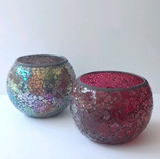 Round mosaic vases tea - round, light