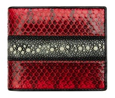 Men's Red Wallet Real Stingray