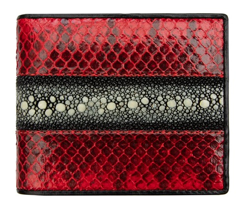 Men red wallet - wallet, real