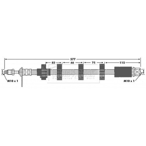 Brake hose for peugeot 406 - for,