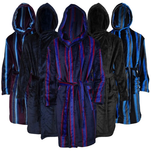 Mens hooded dressing robe - dressing,