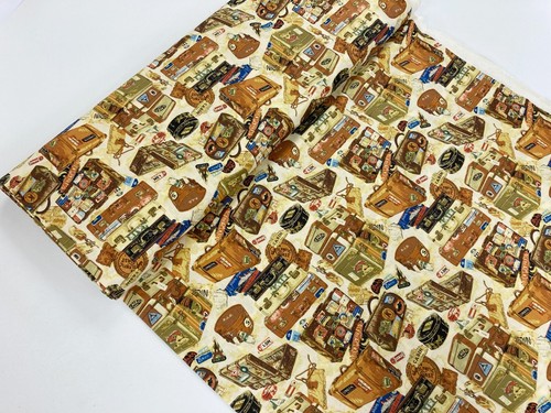 Intrepid journey cotton fabric - journey,
