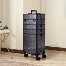 4 in 1 Makeup Trolley Beauty Case Nail Technician Hairdressing Cosmetic Storage