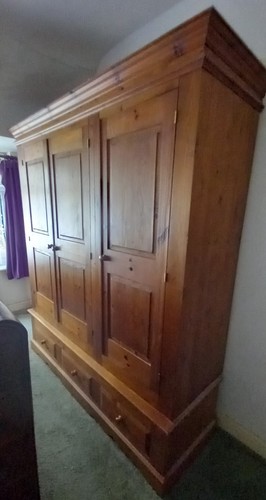 Large triple size solid pine
