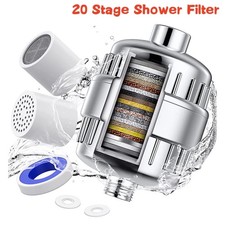 20 Stage Shower Head Filter Water Purifier Softener Chlorine Removal Bathroom