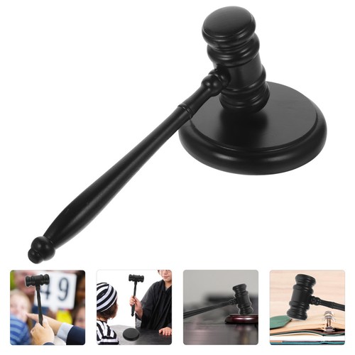 Set wooden judge gavel - wooden,