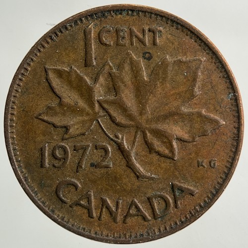 1972 canada one cent coin - canada,