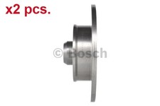 X2 PCS REAR BRAKE DISC ROTOS X2 PCS SET 0 986 478 331 BOSCH I