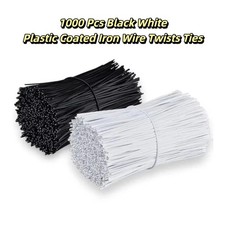 1000 Pcs Black White Plastic