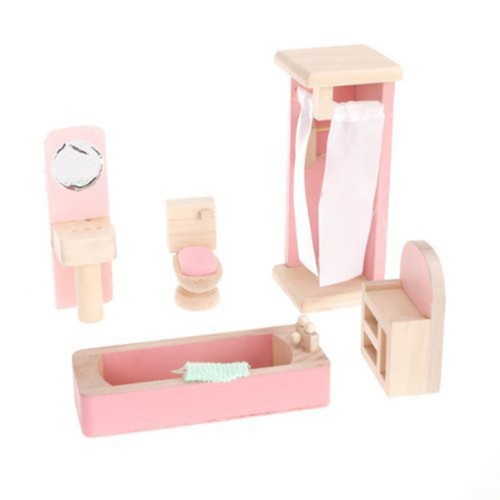 Sturdy wooden miniature doll - sturdy,