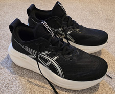 ASICS Gel-Nimbus 27 Men's Trainers Black/White - UK10.5 - RRP£179 - Used Once
