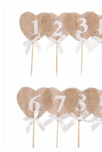 Wedding table numbers 10 - numbers, 1-10