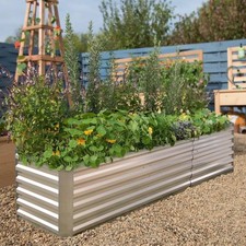 Hortem Metal Raised Beds for Gardens, (240 * 60 * 56cm), 1514L Large 