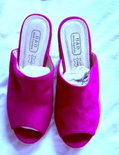 NEW HOT PINK HIGH WEDGE SHOES