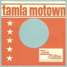 TAMLA MOTOWN (orange/white) REPRODUCTION RECORD COMPANY SLEEVES - (pack of 10)