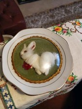 Vintage Rabbit In Dome Kitsch