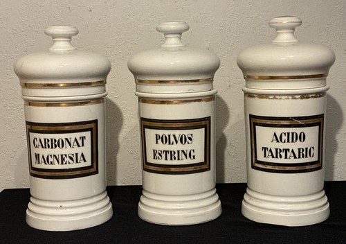 Large antique apothecary jars - large,