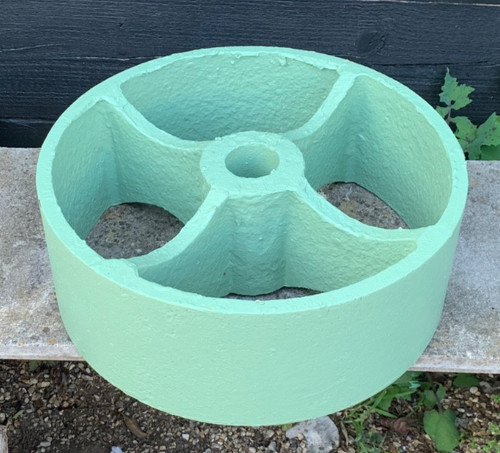 Small vintage cast iron wheel