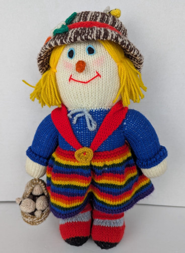 Hand made knitted - knitted, scarecrow