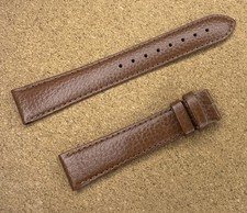 HIRSCH 18mm Leather Watch Strap refined Quality Brown 