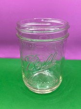 Vintage X1 Ball Mason Jar, Sculpted Fruit Embossed  Wide Mouth Made in USA