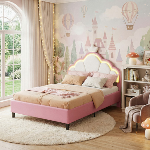 Upholstered platform bed 4ft6 - platform,