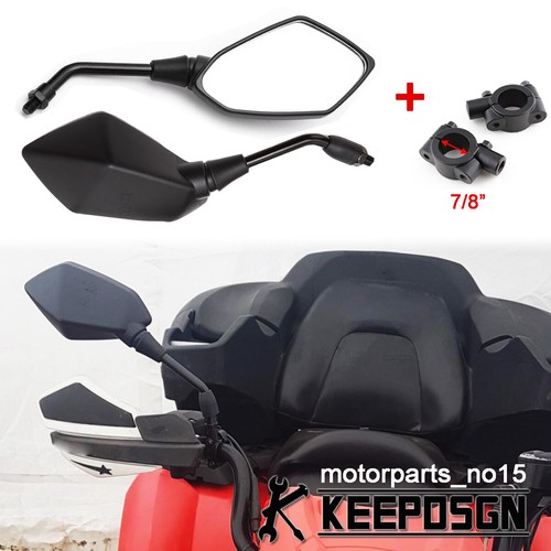 Side mirrors 8 - 7/8", handlebar