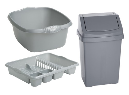 Silver set 25l kitchen bin - set,