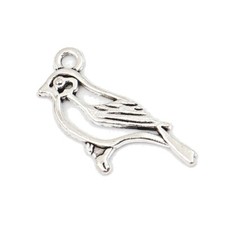 Bird Charms Tibetan Silver