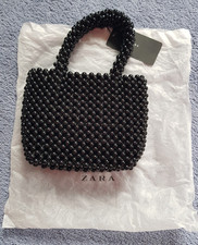 Zara Black Beaded Bag . Brand