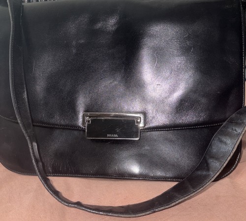 Prada vintage black smooth - smooth, box