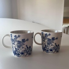 Iittala Teema 150th Anniversary Limited Moomin Mug Set 2pcs White Blue