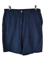 NEXT Blue Linen Shorts size Uk 12 Womens summer beach holiday Casual Outdoors
