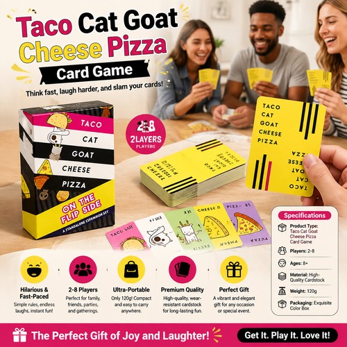 Taco cat goat - cheese, pizza