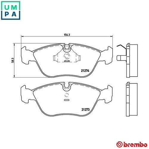 Brake pad set - brake, p