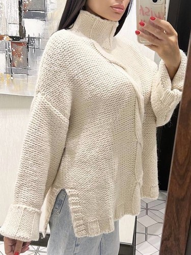 Zara ecru cable knit - ecru, relaxed