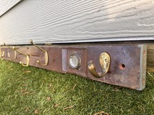 Antique wooden brass spirit - &,