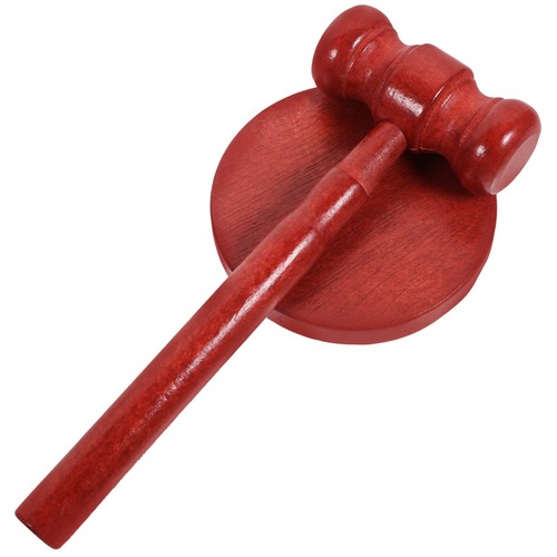 Solid wood mini judge gavel - solid,
