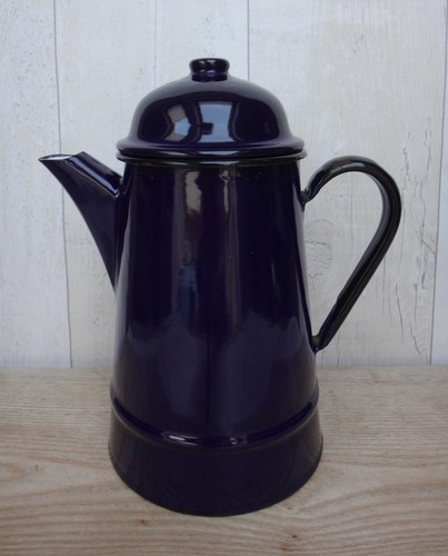 Blue enamel coffee - enamel,